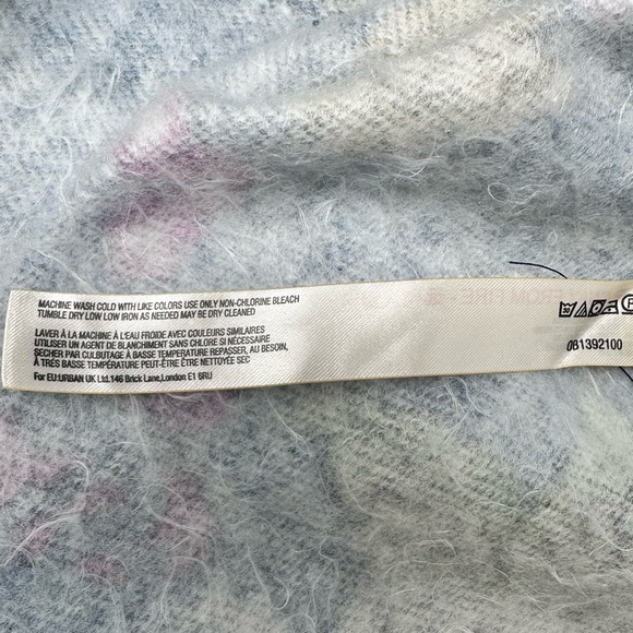 Anthropologie Daily Practice Sweatshirt Medium Funnel Neck Mixed Floral Print - Picture 7 of 13